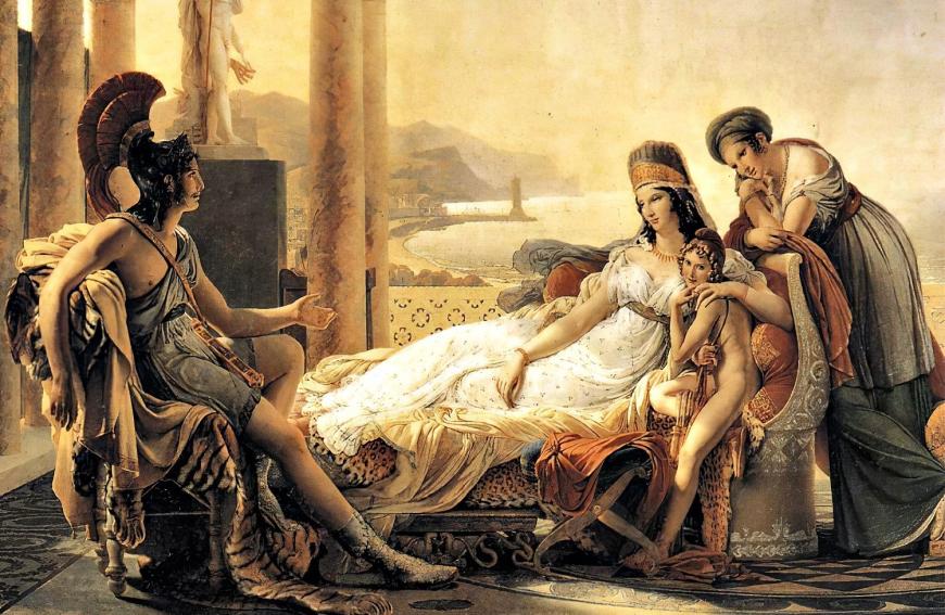 Eneida, de Virgílio - o amor trágico de Dido e Eneias.