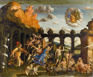 Minerva expulsa os vícios do Jardim das Virtudes, Mantegna