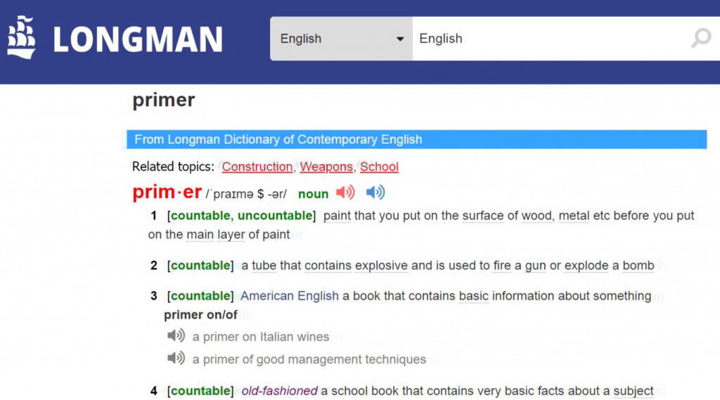 Longman Online Dictionary of Contemporary English